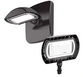 Commercial Electric Bronze Outdoor Integrated LED Floodlight with Wall Pack Mount 1500 Lumens and DLC-Rating - Like New